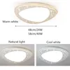 Ceiling Lights Modern Remote Control Dimmable LED Lamp K9 Lustre Crystal Light Acrylic Living Room Bedroom Lighting Fixtures