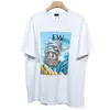 Luxe Designer Dames T-shirt Shirt 2023 Luojia Ocean Boated Gedrukte T-shirt Trend Halve mouwslijtage