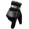 Five Fingers Gloves Touch Screen Winter Warm Men's Gloves Genuine Leather Casual Gloves Mittens for Men Outdoor Sport Full Finger Glove ST030 231130