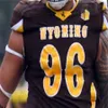 Custom Wyoming Football Jersey College 88 Гаррет Кралл 17 Джош Аллен 6 Хазавиан Валладей 15 Леви Уильямс Исайя Нейор Бертаньоле мужчины женщины молодежь