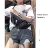 Mihaivina Punk Nieten Schädel Männer Taille Tasche Frauen Schwarz Fanny Pack Leder Brust s Weibliche Schulter Messenger Bum s 220216193x