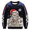 Men's Sweaters Ugly Christmas Sweaters Green Jumpers 3D Funny Printed Holiday Party Xmas Sweatshirt for Party Birthday Xmas Sweatshirt 231130