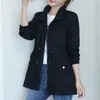 여자 재킷 윈드 브레이커 봄과 가을 레저 슬림 핏 코트 스탠드 고리 재킷 긴 슬리브 탑