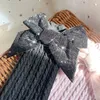 Szaliki owijają 12 PPairs Princess Baby Long Socks Dziewczyny Velvet Bows Hiszpańskie skarpetki No pięta Bawełniane kolano wysokie sosek świąteczny Dzieci 231129