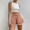 Women's Shorts Women Summer High Elastic Lace Up Dstring Wide Leg Sweat Short Fitness Running Loose Casual Large Sports Pantsyolq67