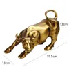 Oggetti decorativi Figurine Vilead Resina Oro Wall Street Bull OX Statua Ornamento Scrivania da ufficio Decorativa Soggiorno Interni Decorazione domestica Accessori 231129