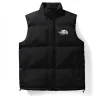 2023 Winter Vest Down Cotton Jacket 두꺼운 단열재 야외 스포츠 자켓 남성 및 여성의 세련된 단색 조끼 민소매면 재킷