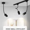 Ceiling Lights Black LED Track Light 5W Spot COB Gooseneck Railing Living Room Household Indoor Lamp