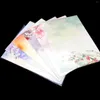 Papel de regalo 48PCS Juegos de cartas de papel de papelería de escritura