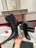 Chaussures de créateurs classiques Sports pour femmes Kate Hip Fashion Stilettos Spikes Luxe Cuir de veau souple 85mm Low Boot Top Chaussures d'usine