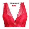 BRAS Push Up for Women Plus Siake Vest Bra Prunge Drut Bree Brasserie Lekko wyłożony bielizna wyściełana 34 do 52 C D E 231129