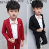 Conjuntos de roupas terno infantil na primavera e no outono estilo versão coreana menino moda casual conjunto de duas peças roupas infantis