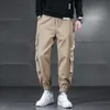 QNPQYX New Man's Streetwear Pants 느슨한 조깅 캐주얼 트랙 스포츠 바지 남성 포켓 힙합 하이 스트리트 바지