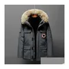 メンズダウンパーカーグース冬コート濃厚な暖かいジャケットワーク服ジャケット屋外のファッションキーカップルライブブロードキャストコート387 DHCE6