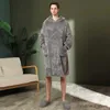 Couvertures Emmaillotage Automne Et Hiver Pull À Capuche Lâche Couverture Paresseuse Hommes Et Femmes Plus La Taille Des Pyjamas En Flanelle Peuvent être Portés À L'extérieur Des Vêtements De La Maison