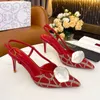 Elegant Closed Summer Sandals Fashion Party Sexy Open Heels Designer Comfortable and Beautiful Women Shoes