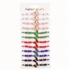 Bracelets de charme 12pcs Bracelet papillon en cristal perlé à la main tressé réglable bijoux de mode filles amant cadeau en gros