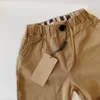 Kid designer shorts bébé Beach Pants été enfants vêtements de marque bambin maillot de bain top marque de luxe Classic plaid design kaki