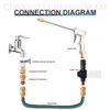Podlewanie urządzeń ogrodowych pistoletów wodnych regulowana pod pralka pod wysokim ciśnieniem pralka samochodowa metalowe dysze piankowe do zraszacza węża #WG70003 230428