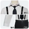 Bungo Stray Dogs Nakima Atsushi Cosplay Costume Unisex Suspenders and Shirts Full Out Outfits Anime Wig Accessories