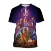 Herrar t shirts sommar thundercats 3d tryck t-shirts anime streetwear män kvinnor mode kort ärm skjorta o-hals barn tees toppar kläder