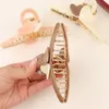 Pinzas en forma de garra para el pelo con forma de corazón dulce, pinzas para el pelo elegantes de acrílico antideslizantes grandes para mujeres y niñas, accesorios para peinados