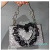 Live Diamond Love Lace Fairy Petit sac à main carré pour dîner