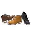 ブーツ流行の男性足首素敵なヴィンテージ冬の秋の靴高品質の革の快適な靴