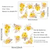 Wall Stickers Beautiful Flower Cluster Sticker Living Room Bedroom Background Decoration Wallpaper For Home Art Decals Beautify
