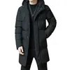 Men S Down Parkas Winter Cotton Coat Large Koreanバージョンカジュアルファッション用途の多い温かいミディアムレングス231129