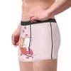 Mutande Valentine Boxer Shorts Mutandine Slip Mens Cute Milk And Mocha Bear Love Hearts Peach Goma Underwear Print