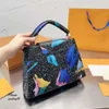 Starry Sky Graffiti Handbag Women Designer Tote Capsines Crossbody Shoulder High Quality Top Handle Flap Messenger Bag