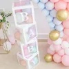 Dekoracje świąteczne baby shower pudełko balon balony urodziny