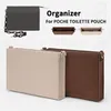 Sacos cosméticos casos feltro inserção organizador bolsa tote shaper perfeito para marca feminina forro de embreagem purs para poche toilette 2780