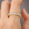 Anéis de banda gelado para fora anel para mulheres hiphop zircônia cúbica ouro cor cristal anéis acessórios hippie jóias atacado r231130