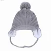 Beanie/Skull Caps Connectyle Baby Toddler Infant Kids Autumn And Winter Visor Knitted Hat Fleece Lined Warm Earflap Beanie Cap For Boys Girls Q231130