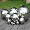 38 мм-76 мм полый шар из нержавеющей стали AISI 304, зеркальная полировка, блестящая сфера для различных украшений, плавающие шары на открытом воздухе Indoo187V