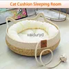Łóżka kota meble letnie łóżko spleciona zdejmowana tapicerka śpiąca podłoga rattan rattan odporna na zużycie suppliesvaiduryd