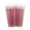 Brosse à lèvres cosmétique jetable, tige de cristal, rouge à lèvres, baguettes brillantes, nettoyeur de stylo, applicateur, pinceaux de maquillage, outils, vente en gros