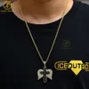 Роскошный кулон из серебра 925 пробы VVS с муассанитом и ветровым крестом, мужское ожерелье в стиле хип-хоп, кулон