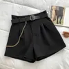 Shorts femininos mulheres perna larga a-line curto 2023 coreano streetwear moda y2k cintura alta casual drop shippingyolq