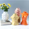 Ceramica Body Art Design Vaso di fiori Scultura femminile Vasi Creativo Hobby Vaso Piantatrice Decorazione domestica Accessori 21040215Y