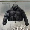 Piumino firmato da donna Piumino leggero Lettera P Colletto invernale Parka Giacca corta moda Giacca a vento sottile Tasca Lady Cappotti caldi Gilet senza maniche