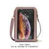 Designer Bag SJ015 stor kapacitet multifunktionell fast färg mode enkel axel liten väska pekskärm crossbody telefonpåse för kvinnor