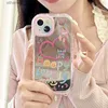 Étuis de téléphone portable Belle fille coeur miroir étui de téléphone pour iPhone 11 12 13 14 15 Pro Max couverture arrière antichoc Q231130