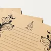 Hediye Sargısı Vintage Sabit Kağıt Çizgili Yazma Mektup Kağıtları Kişiselleştirilmiş Mektuplar için Yaratıcı Şiirler Şarkı Sözleri Ofis-Notes