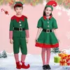 Familjsmatchande kläder JUL ELF FAMILJ Kostympojkflickor Rollspeldräkt Santa Claus Party Performance Fancy Clothing Kids Parent-Child Clothes 231129