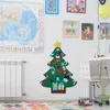 クリスマスの装飾メリークリスマスの装飾フェルトクリスマスツリー子供用手作りDIYデコレーションペンダントスノーマンカレンダーストレージバッグナビダッドギフト231129