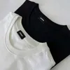 Wedone marca de moda espelho emblema em torno do pescoço manga curta solta verão casual camiseta para homens e mulheres casais jovens