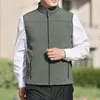 사냥 재킷 남성 Softshell Fleece Vest 재킷 플러스 SizeXL-5XL 성인 캐주얼 겉옷 가을 가디건 슬리글 레벨 코트 야외 하이킹